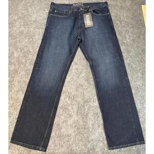 Axist Men’s Blue Dark Stonewash Jeans NWT 36x30 Straight Leg MSRP $55